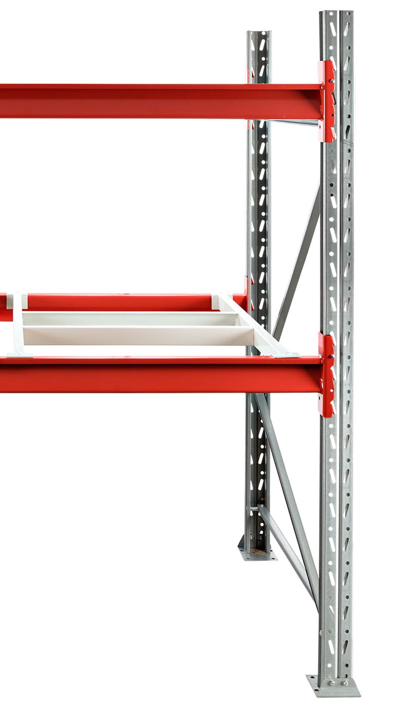 Pallställ med säkerhetsinlägg