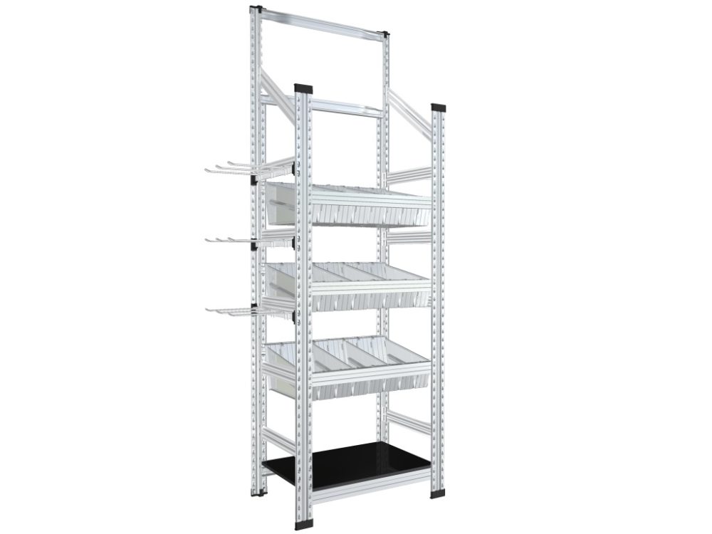 Hyllställ för butik och plocklager