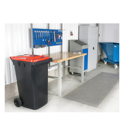 Arbetsstation med avfallskärl