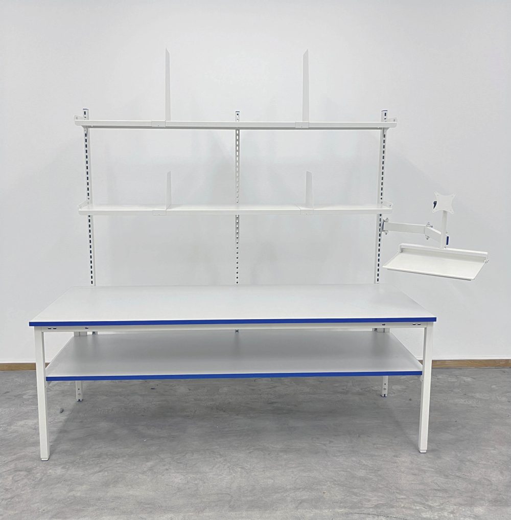 Packbord med överhyllor