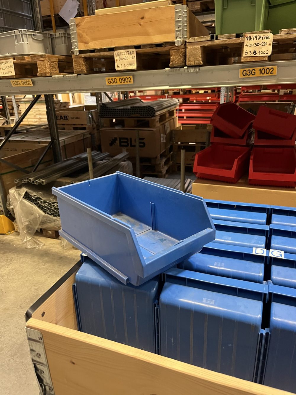 Plastlåda blå Arca